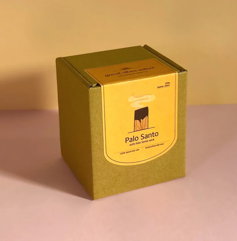 Good Vibes Select 秘魯聖木蠟燭 - 聖木蠟燭芯 Palo Santo with Palo Santo Wick Candle