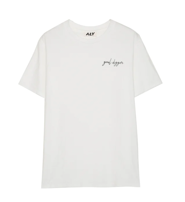 Aly good Vibes - Goal Digger (White) (Kid Size)