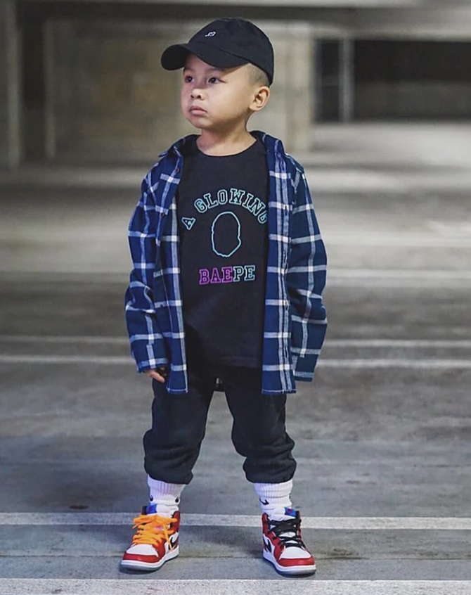 Aly Good Vibes - "A Glowing Baepe" T-Shirt (Black) (Kid Size)