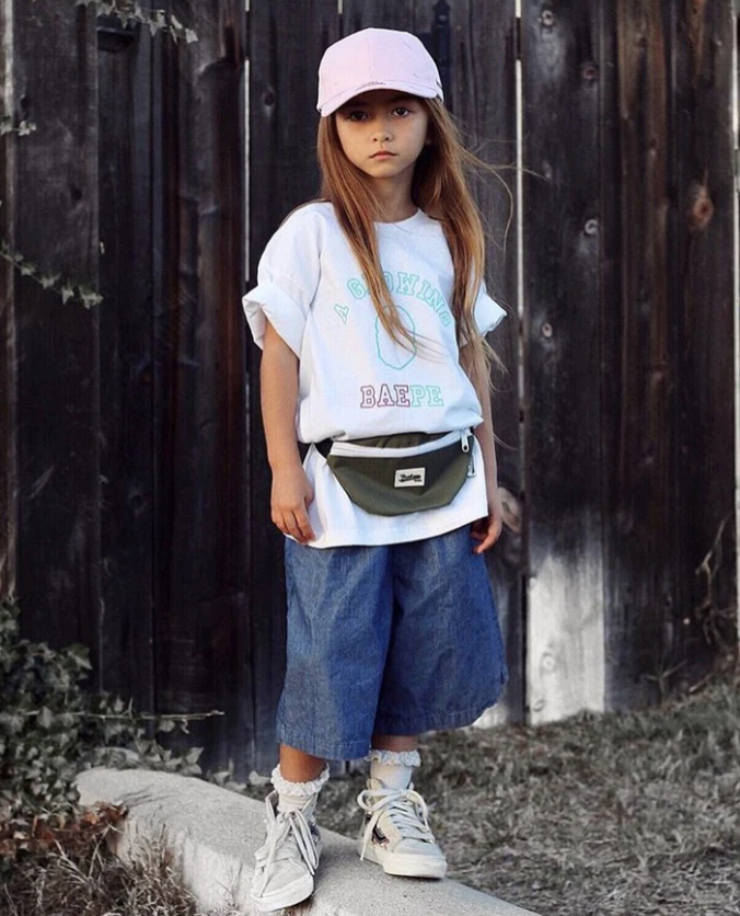 Aly Good Vibes - "A Glowing Baepe" T-Shirt (White) (Kid Size)