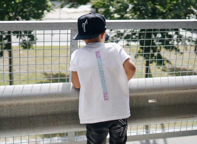 Aly Good Vibes - "A Glowing Baepe" T-Shirt (White) (Kid Size)