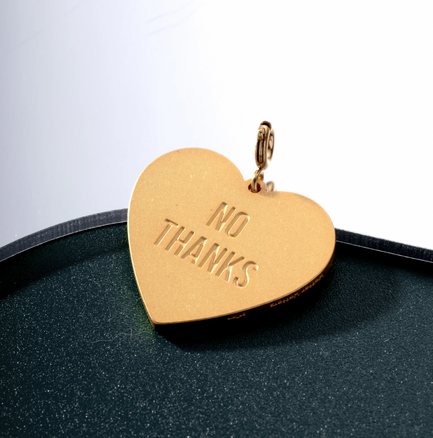 Matter Matters Fuck Yes Enamel Necklace • Bright Green / Reversible