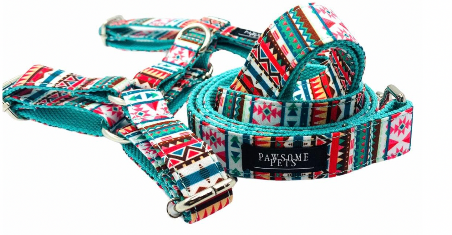 Pawsome Pets - Step in Harness (Tropical) (Bundle Set - 2 Pieces)