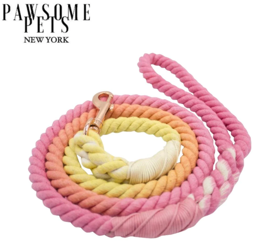 Pawsome Pets - Rope Leash (Peony)