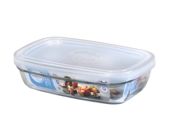 【法國製 Made in France】Duralex長方形保鮮盒 | Duralex Freshbox with Frosted Lid (370ml)