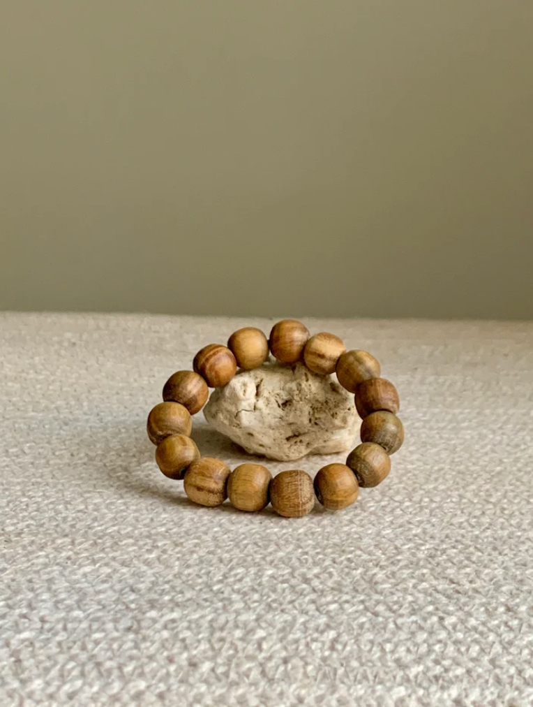 Guaiacwood Beaded Bracelet (10mm) | 手造癒創木圓珠手鏈 (10mm)