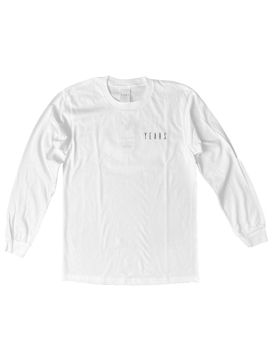 YEARS - "LIVIN' IN A NEW WORLD" Long Sleeve Tee (White)
