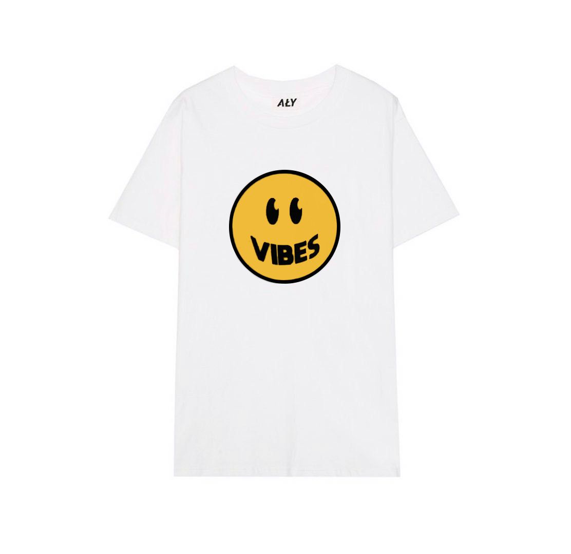 Aly Good Vibes - GOOD VIBES T-SHIRT (WHITE) (Adult Size)