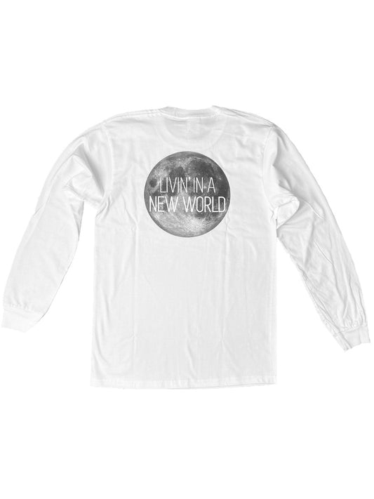 YEARS - "LIVIN' IN A NEW WORLD" Long Sleeve Tee (White)