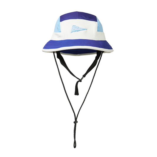 CHILLHANG 拼色小漁夫帽(藍 x 白)