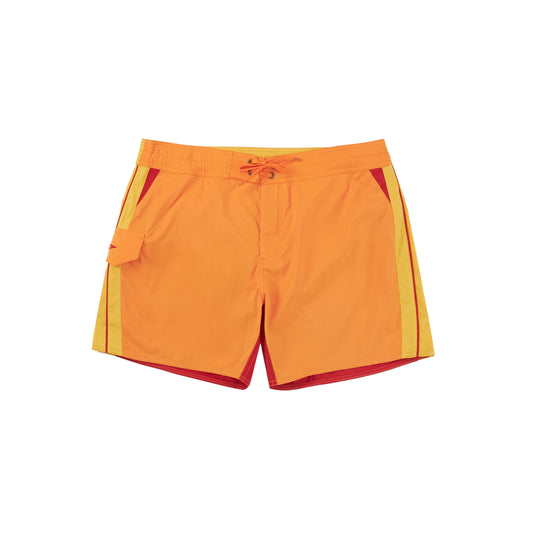 SAVAGE 野外露出- CHILLHANG 拼色水陸沙灘褲(橙黃拼色）(Unisex)