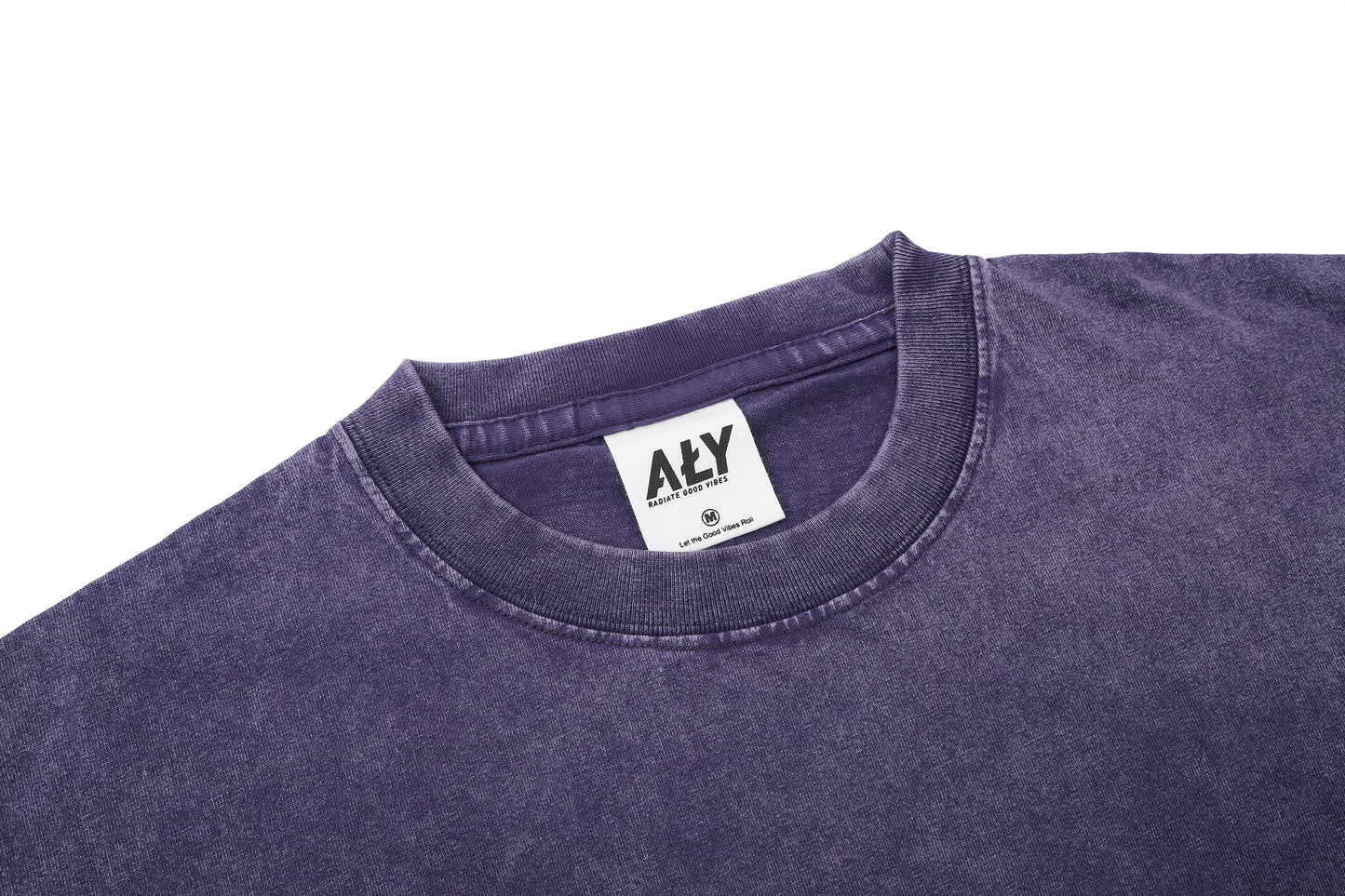 Aly Good Vibes - Aly Logo Purple Washed T-Shirt