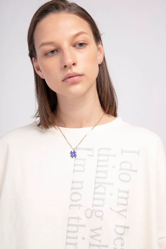 Matter Matters Best thinking / Oversized Short Tee • Beige