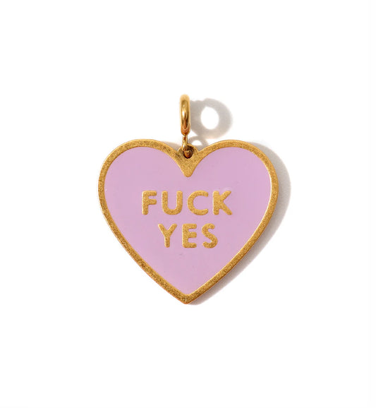 Matter Matters Fuck Yes Pendant • Dusty Pink / Reversible