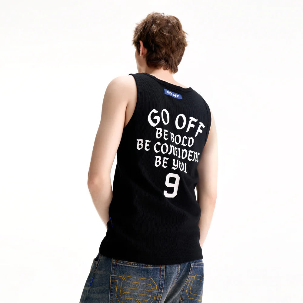 GO OFF Waffle-Knit Tank