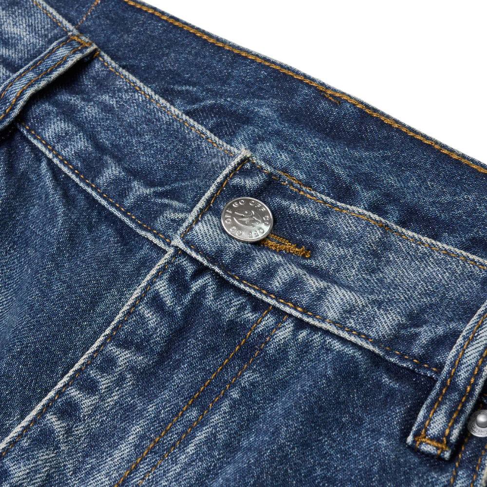 GO OFF 復古貓鬚寛直筒牛仔褲 | GO OFF Vintage Whisker Wide-Straight Jeans