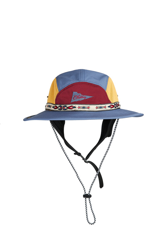 CHILLHANG 民族衝浪漁夫帽(紫藍 x 黃)