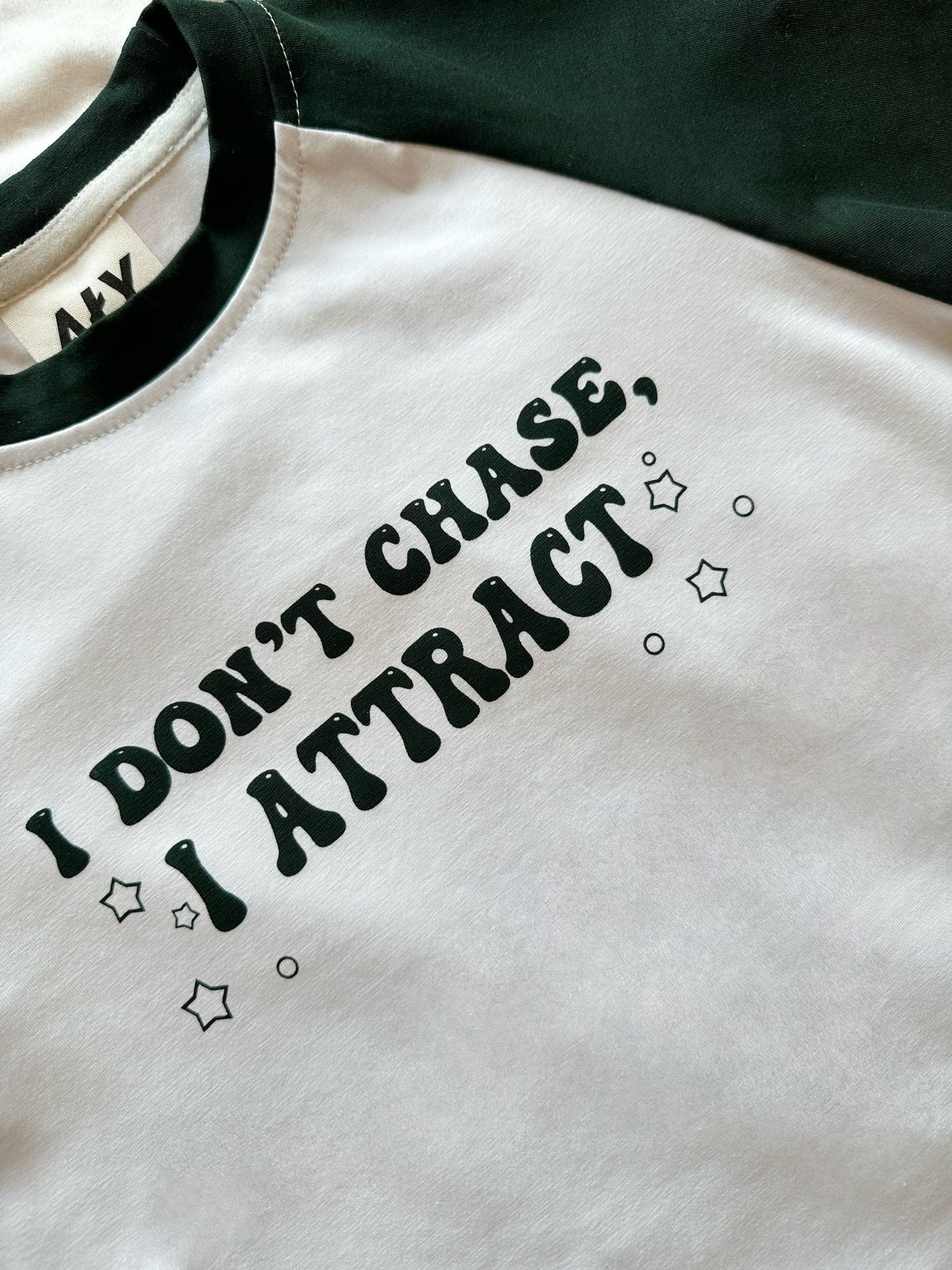 Aly Good Vibes - I Attract Crop Tee