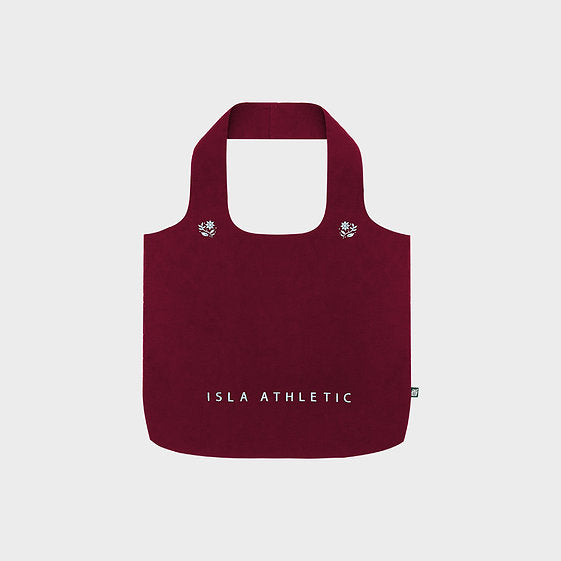 ISLA Packable Crest Tote (BURGUNDY)
