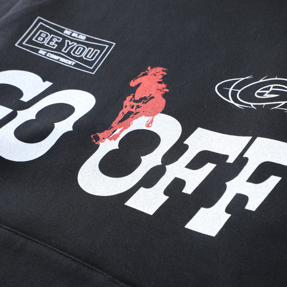 GO OFF Heavyweight Graphic Hoodie - Black