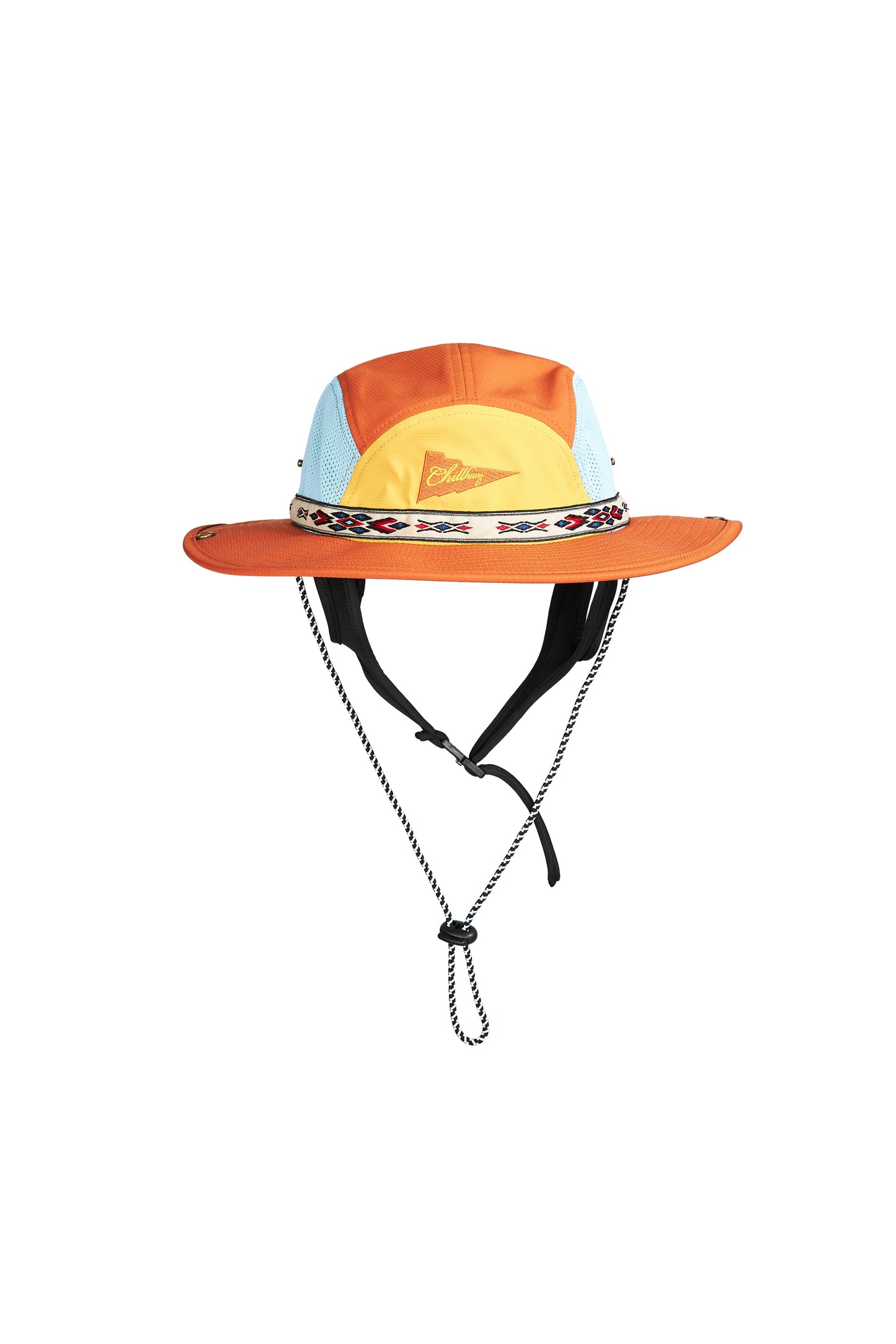 CHILLHANG 民族衝浪漁夫帽(藍 x 橙)