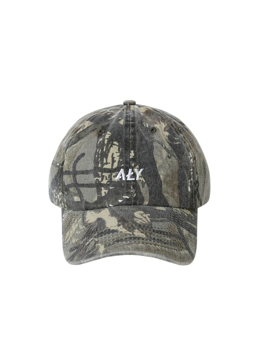 Aly Good Vibes - "ALY DISTRESSED LOGO TREE CAMO" WASHED CAP