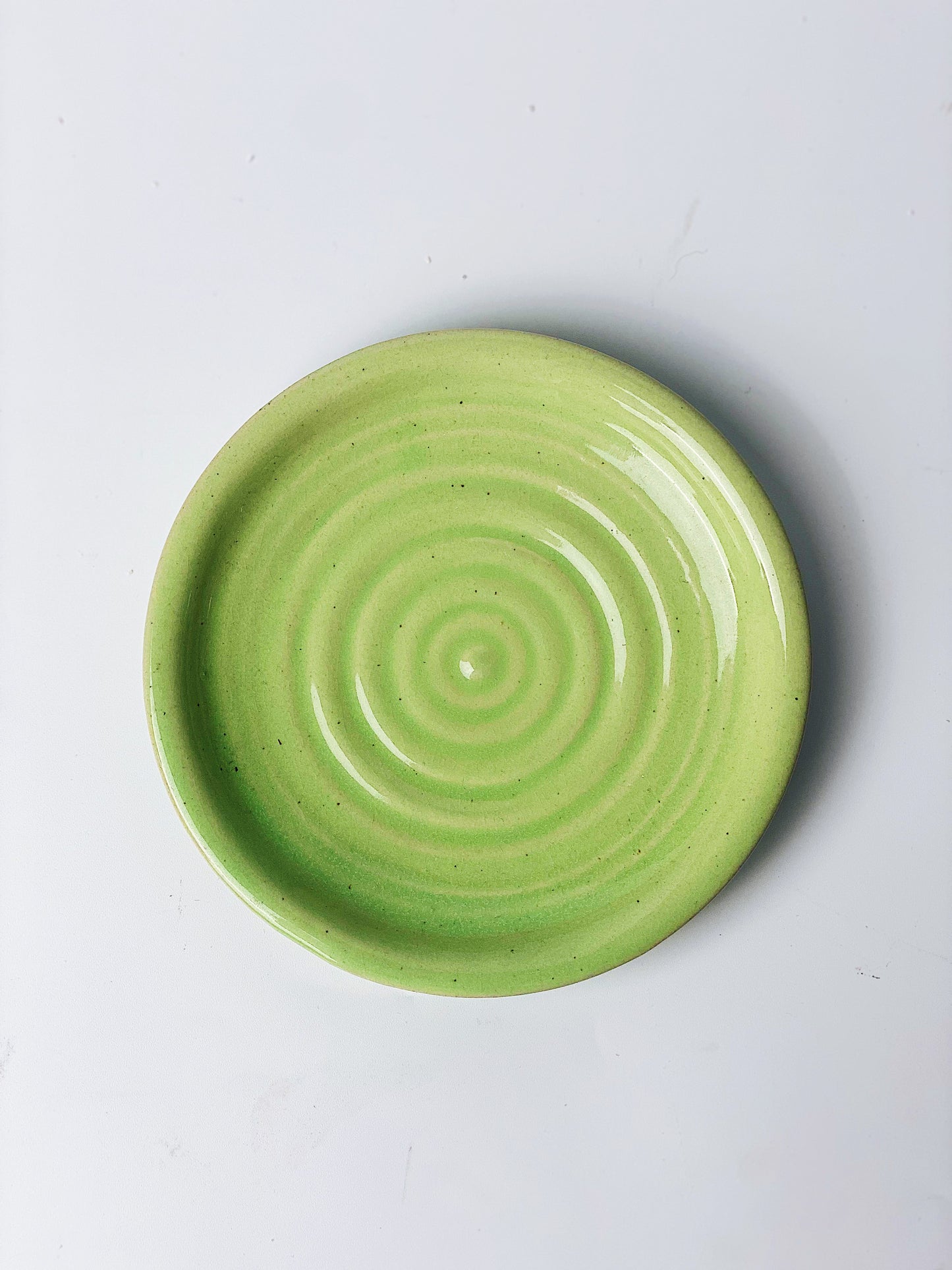 日本製美濃燒 綠色杯碟套裝 | Japanese Mino Ware Green Mug and Plate Set