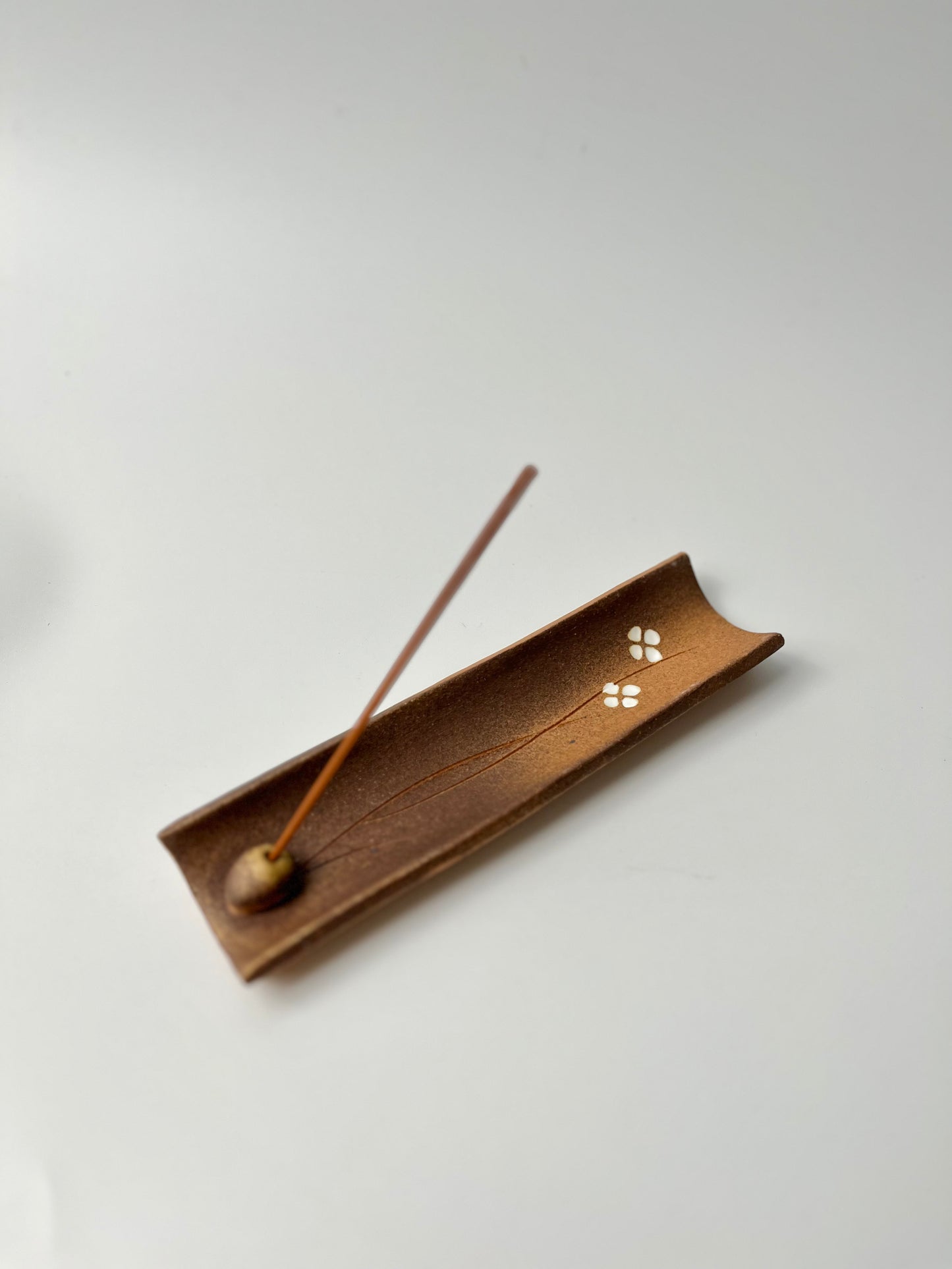 日本信樂燒 田園風線香座｜Japanese Shigaraki Ware Country Style Incense Holder