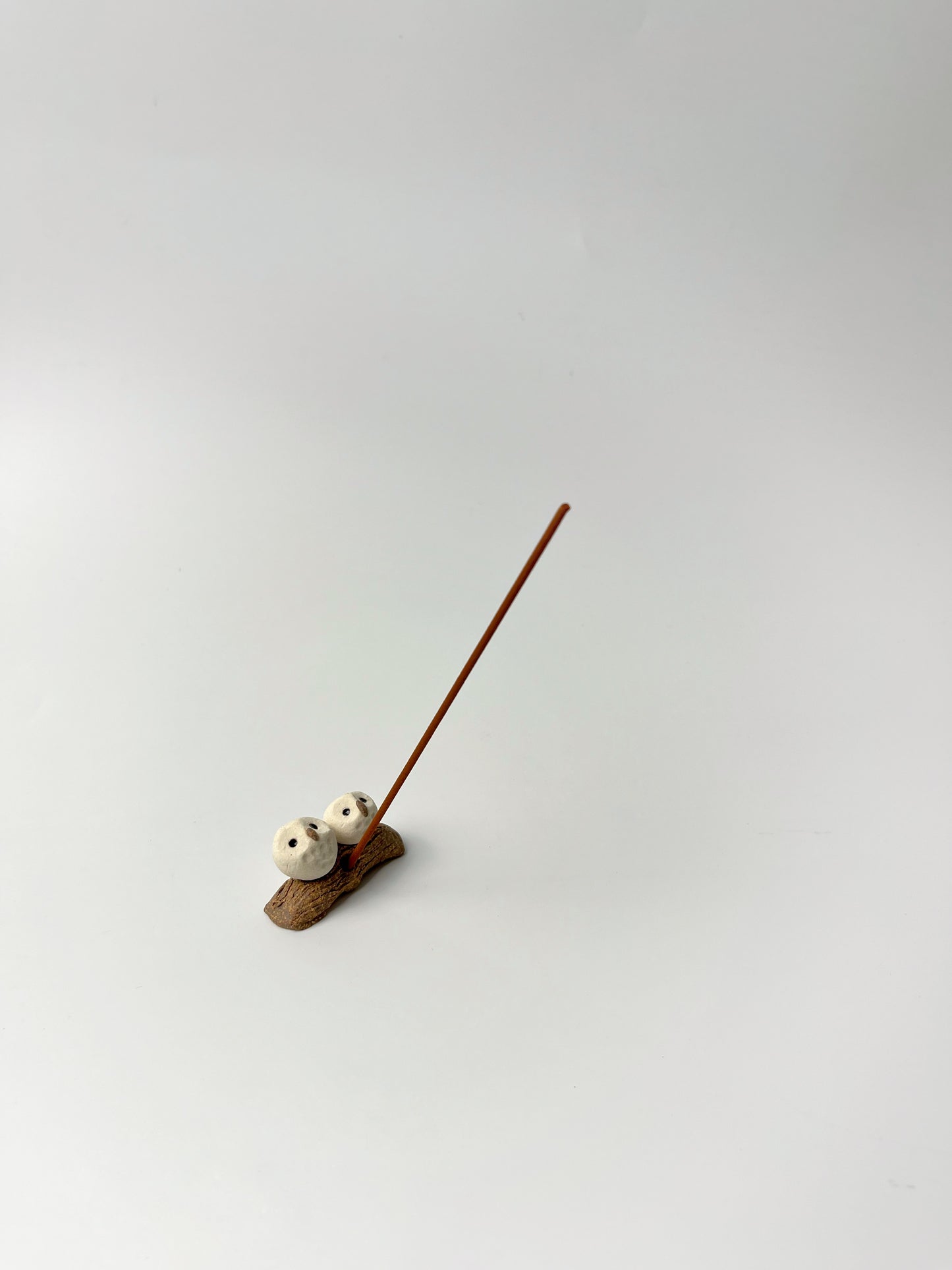 日本信樂燒 貓頭鷹線香座｜ Japanese Shigaraki Ware Owls Incense Holder