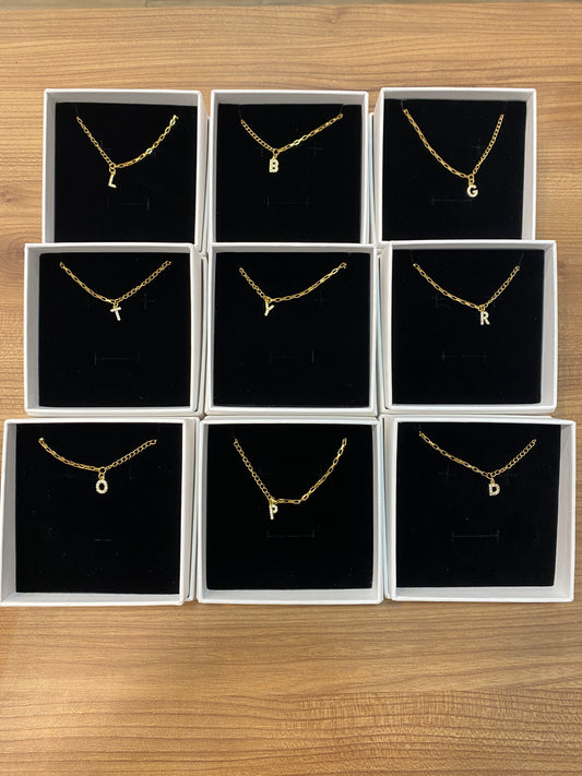 Aly Good Vibes - Letter Necklace