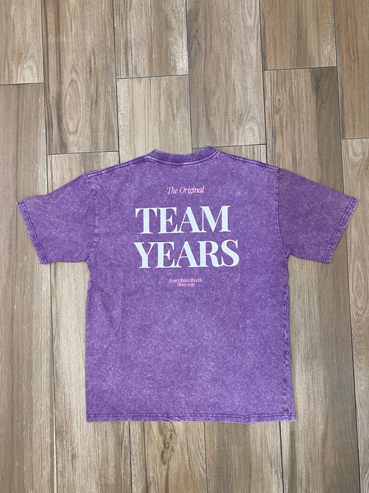 YEARS - "TEAM YEARS" Washed Tee (Purple)