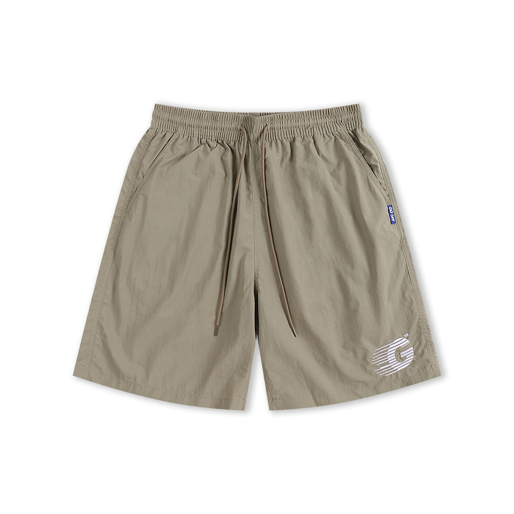 GO OFF G Logo Quick-Dry Shorts (Khaki)