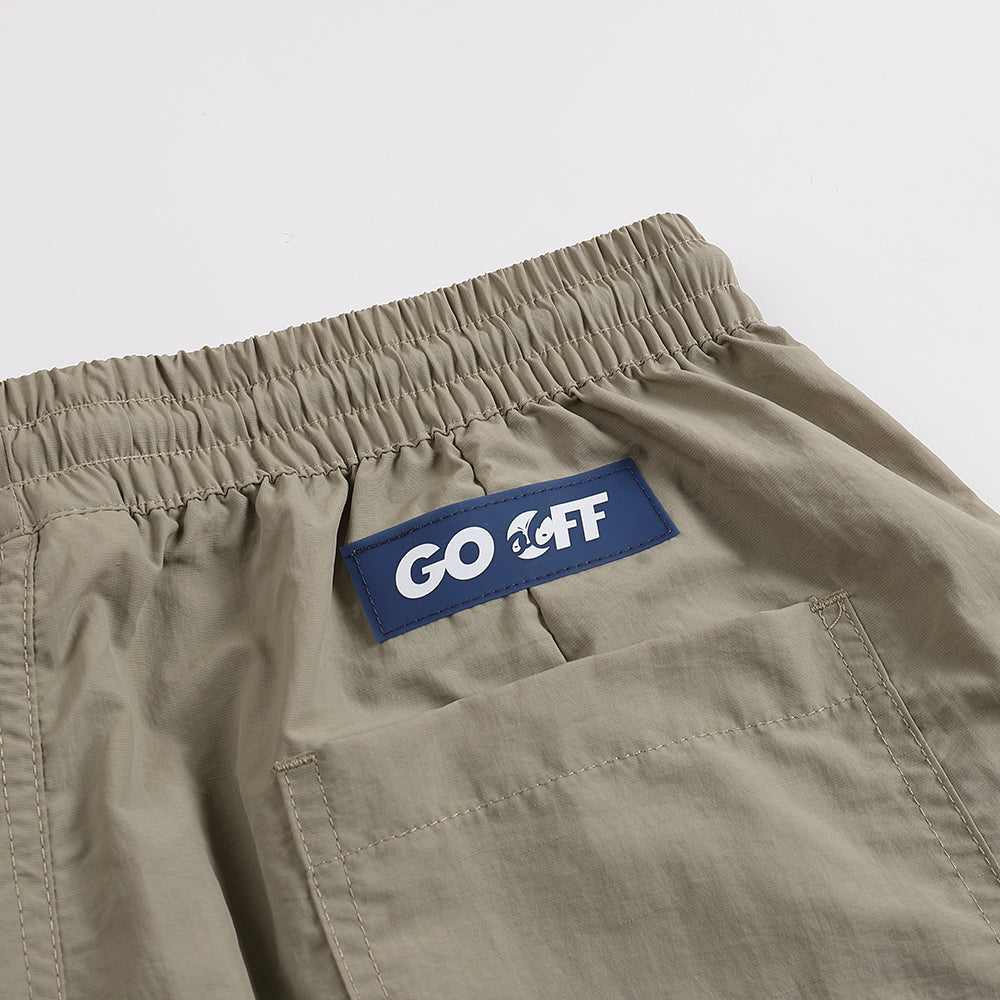 GO OFF G Logo Quick-Dry Shorts (Khaki)