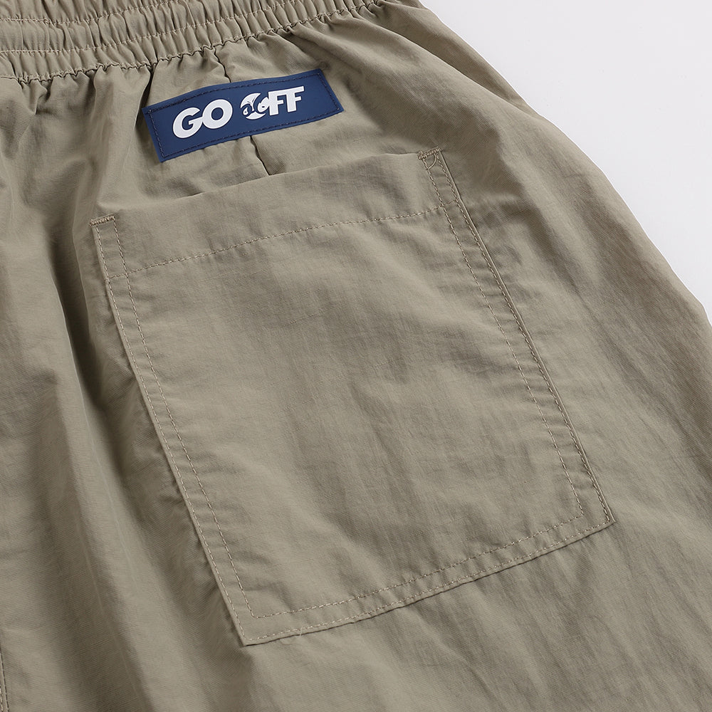 GO OFF G Logo Quick-Dry Shorts (Khaki)