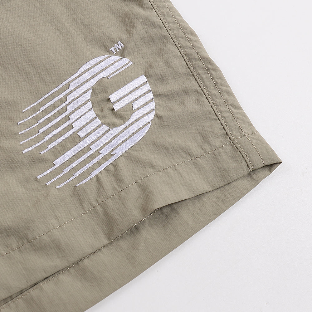GO OFF G Logo Quick-Dry Shorts (Khaki)