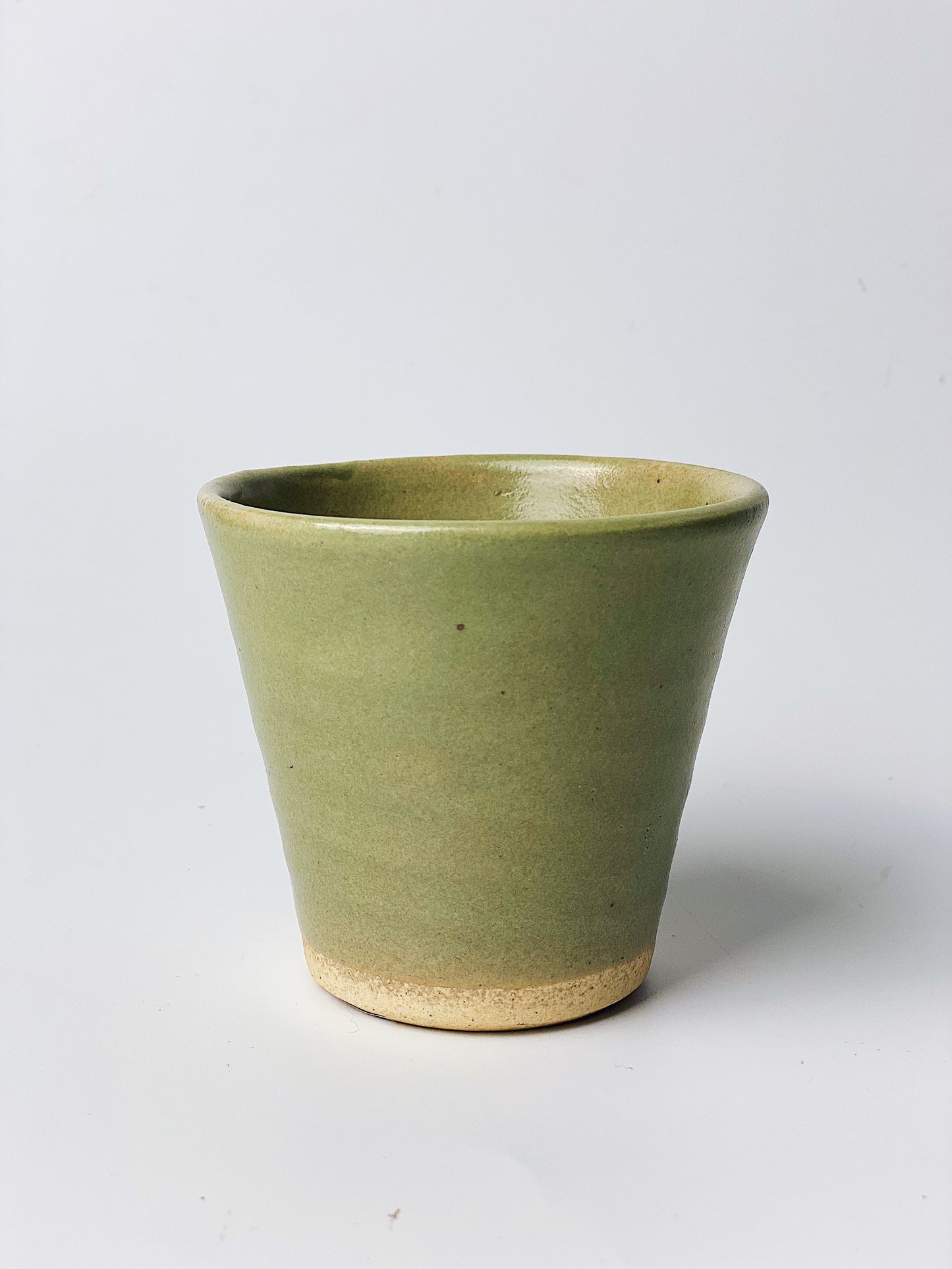 日本製益子燒 簡約陶瓷茶杯(綠色) | Japanese Mashiko Yaki Simple Tea Cup (Green)