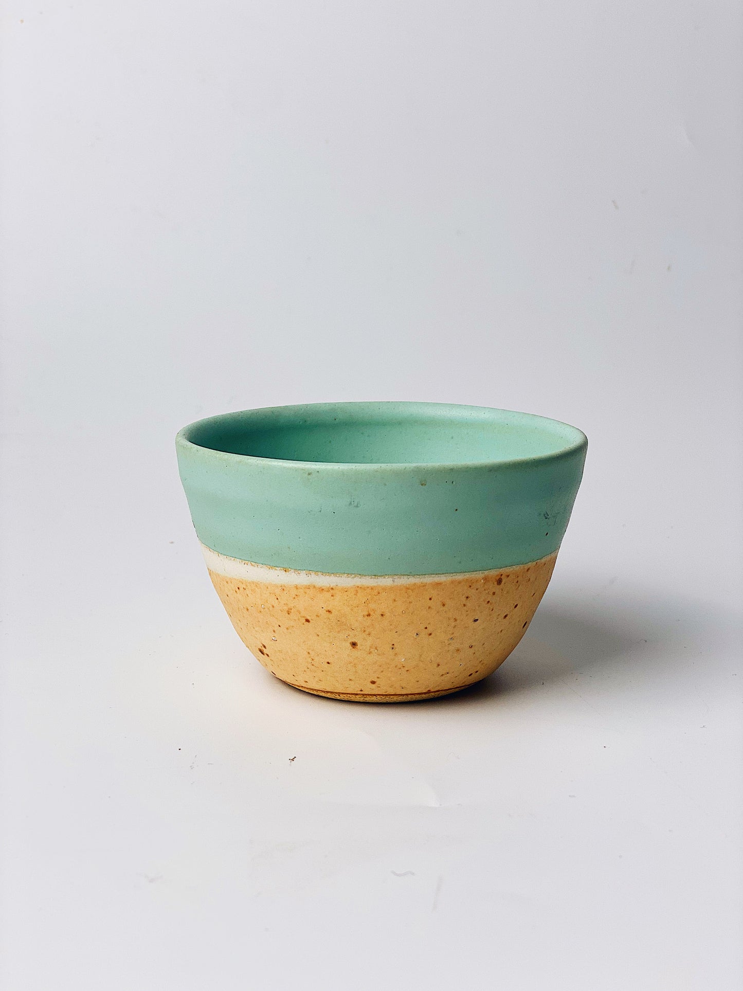 日本製益子燒 雙色調小茶杯(藍色) | Japanese Mashiko Yaki Two-Tone Colour Tea Cup (Blue)