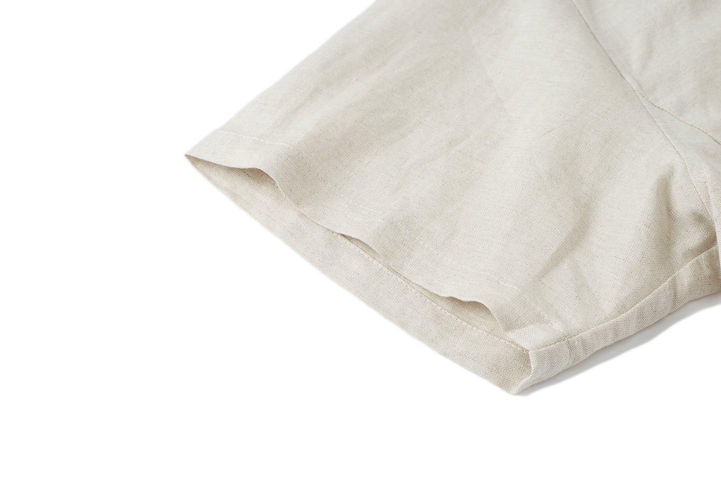 CHILLHANG 日系棉麻刺繡沙灘恤衫(白色)