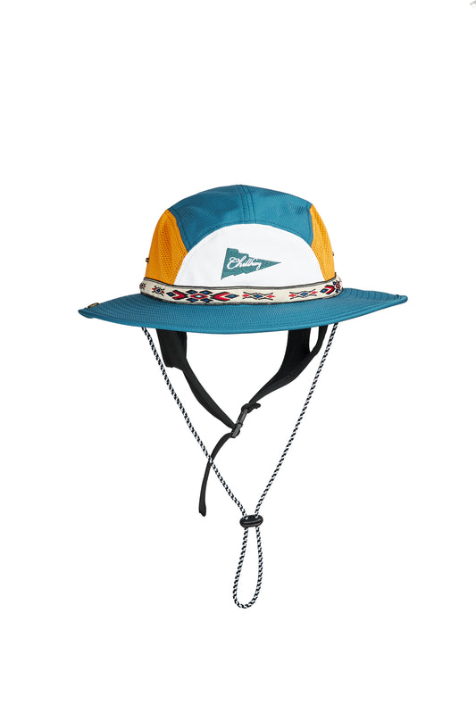 CHILLHANG 民族衝浪漁夫帽(綠 x 橙)