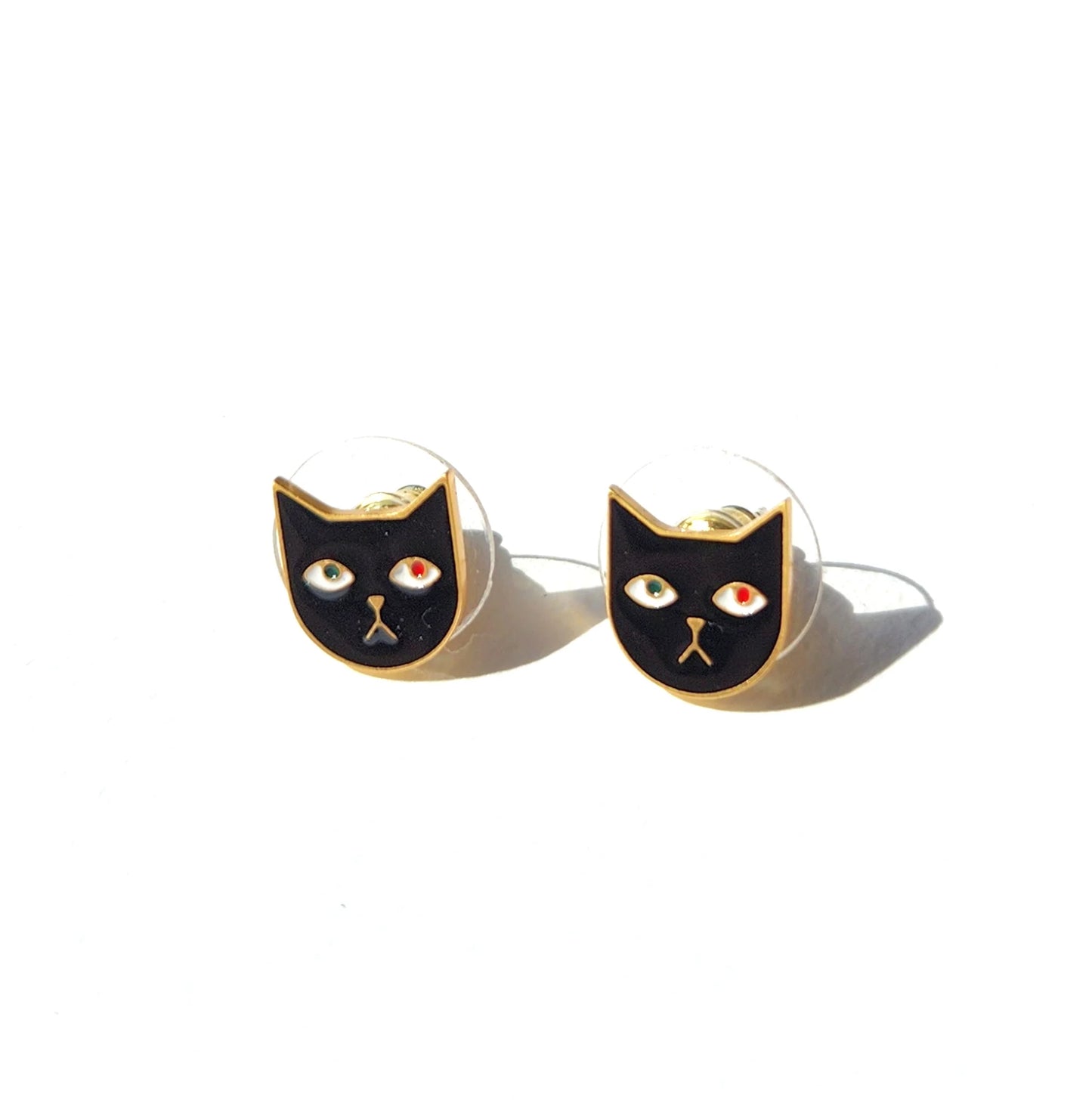 Matter Matters Kitty Mini Tom Earrings • Black