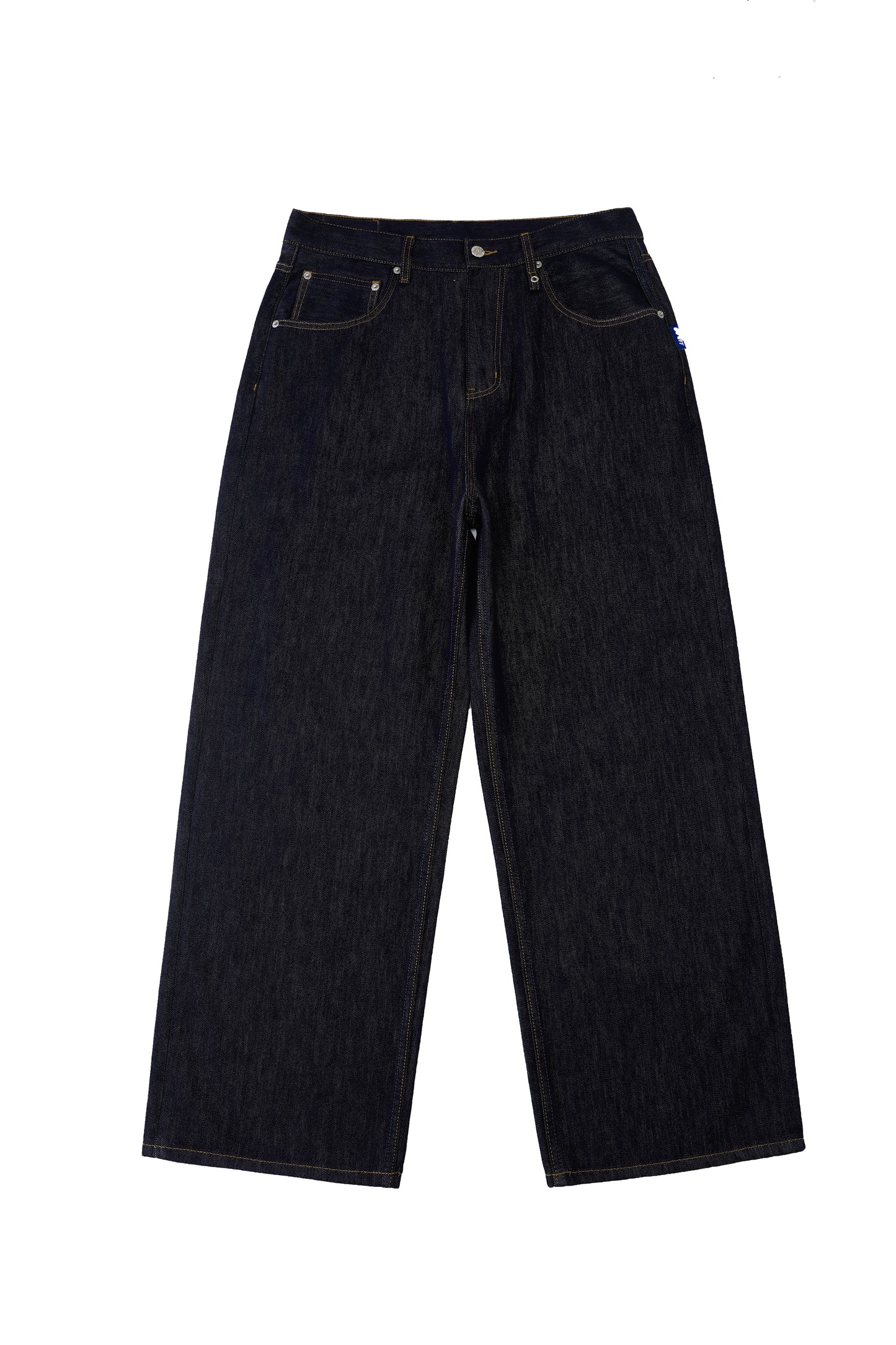 Denim Wide Straight-Leg Jeans