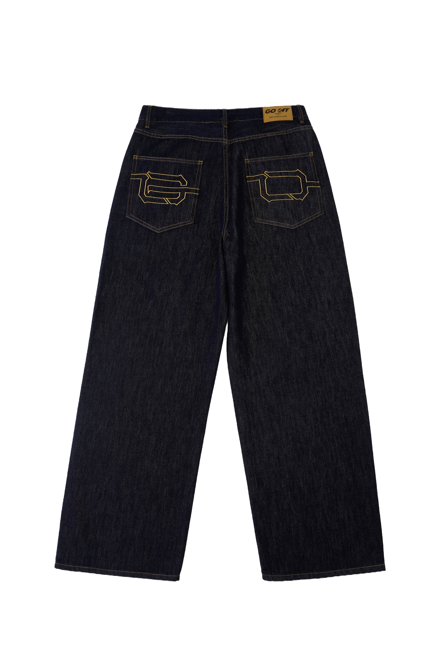 Denim Wide Straight-Leg Jeans