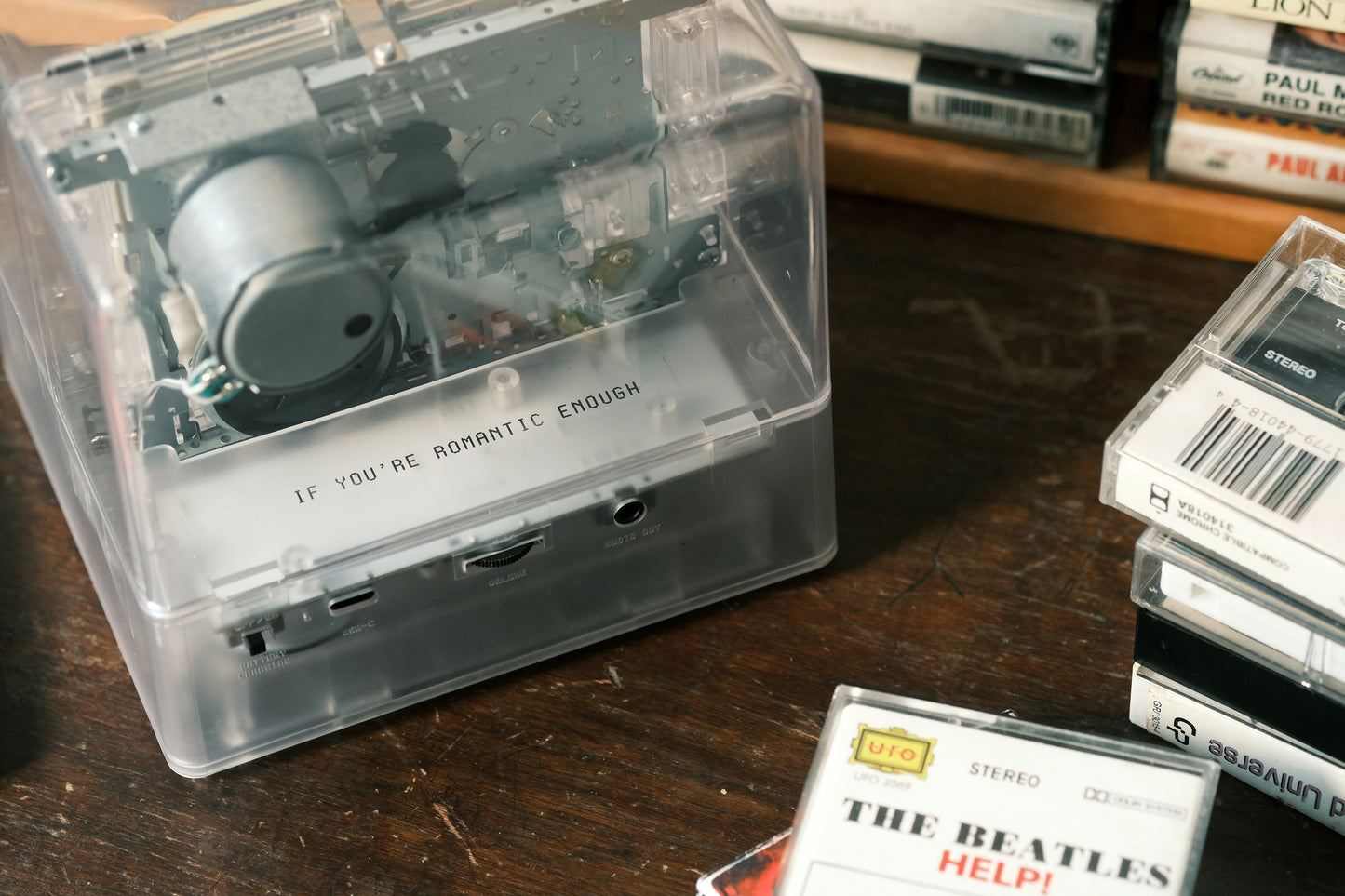 NINM LAB - IT'S REAL - Bluetooth Speaker + Cassette Player Combo [Transparent Edition]