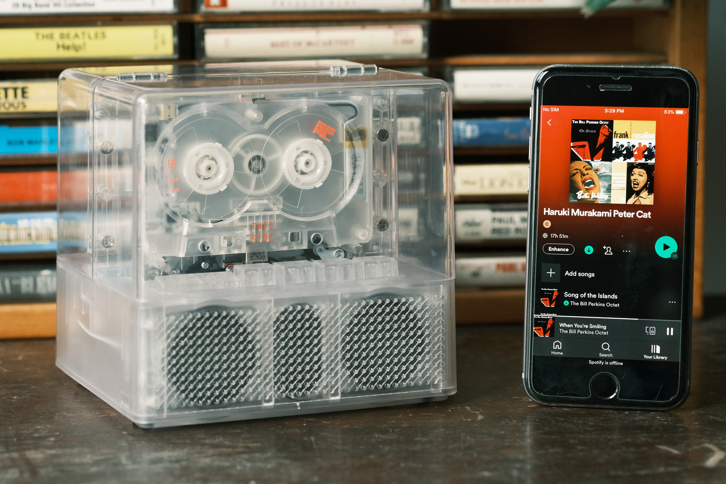 NINM LAB - IT'S REAL - Bluetooth Speaker + Cassette Player Combo [Transparent Edition]