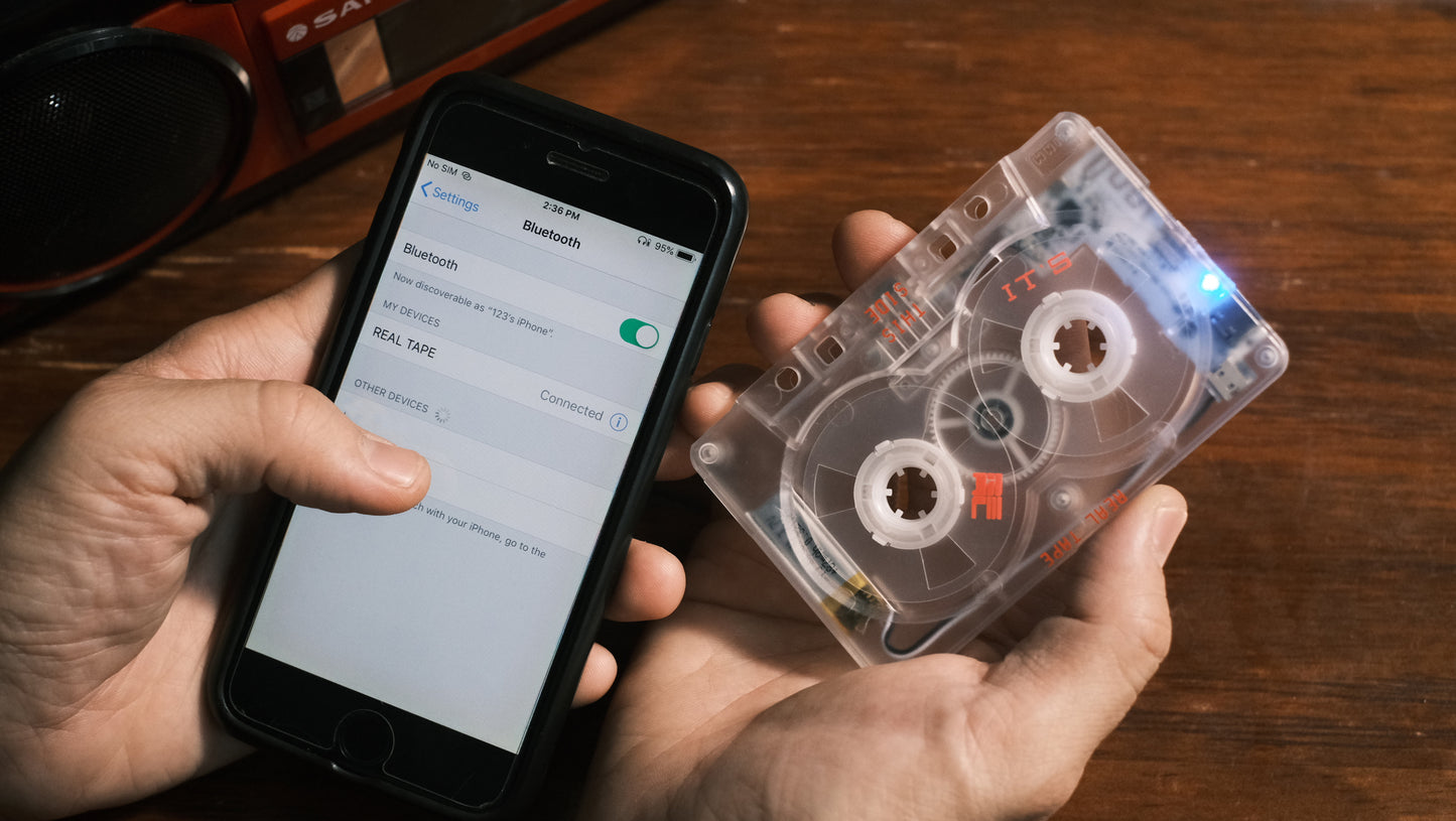 NINM LAB - IT'S REAL - Bluetooth Speaker + Cassette Player Combo [Transparent Edition]