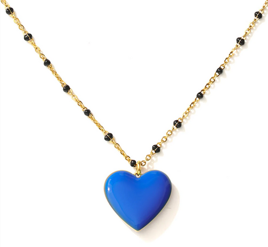 Matter Matters Follow Your Heart Necklace • Cobalt & Brown