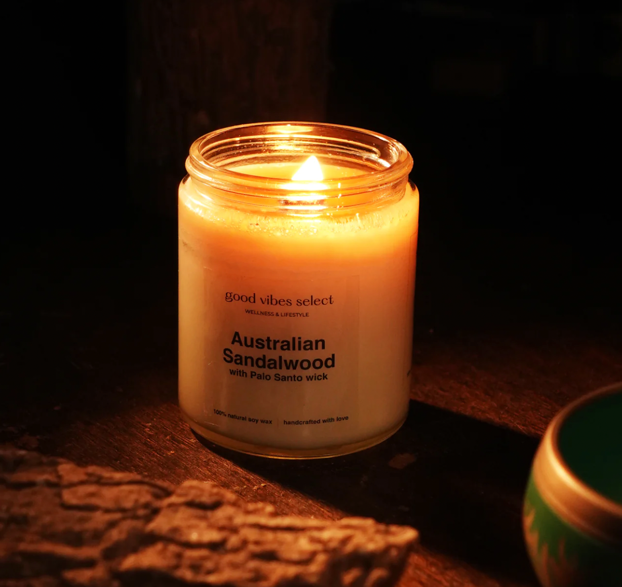 Good Vibes Select 澳洲檀木蠟燭 - 聖木蠟燭芯 Australian Sandalwood with Palo Santo Wick Candle