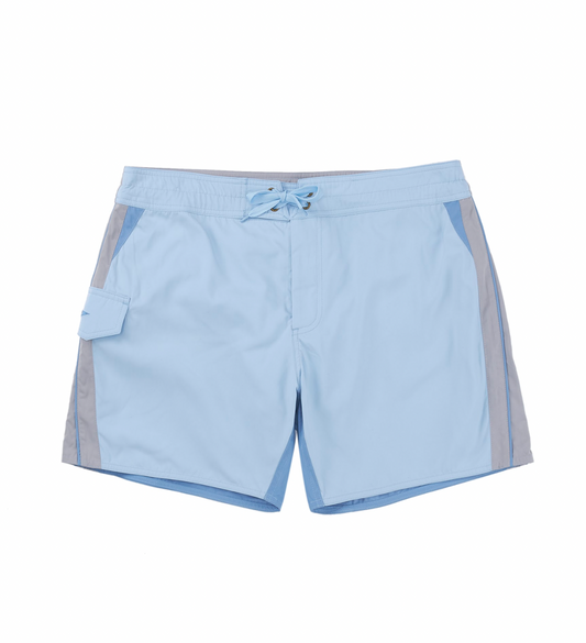CHILLHANG 拼色水陸沙灘褲(藍灰拼色）(Unisex)