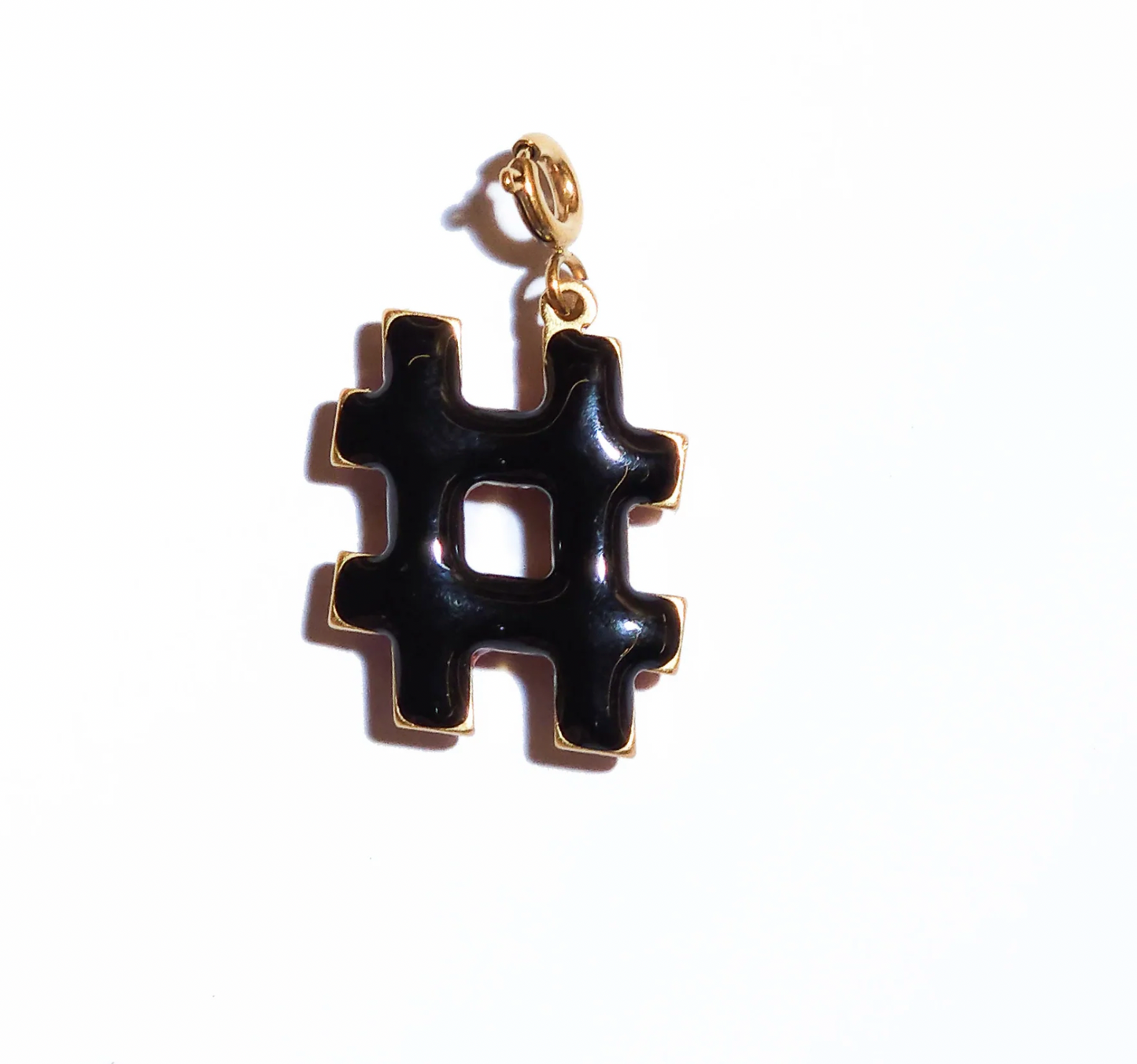 Matter Matters Hashtag Pendant • Black & Maroon