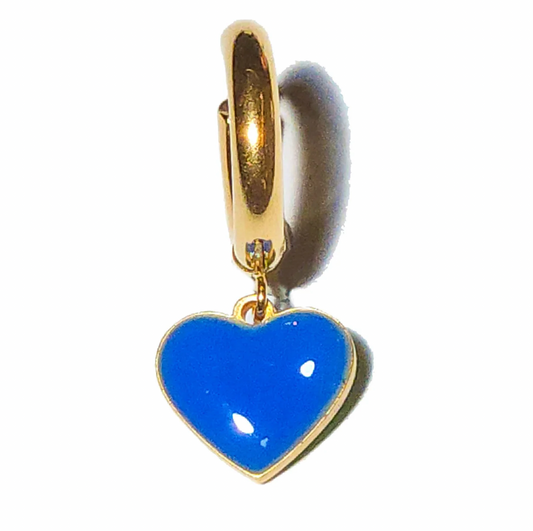 Matter Matters Humble Heart Earrings • Cobalt & Bright Green